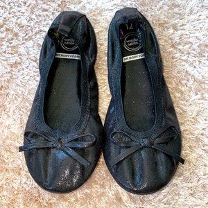 Girls Black Flats
